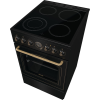 Gorenje Cooker | GECS5B70CLB | Hob type Vitroceramic | Oven type Electric | Black | Width 50 cm | Depth 59.4 cm | 70 L