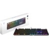 MSI STRIKE 600 SILENT US | Gaming Keyboard | Wired | US | USB 2.0 | KAILH Midnight PRO Silent Tactile