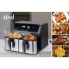 IDEAL Fat-free fryer, double horizontal 9L, 8 functions - including food drying