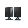 Sharp HT-SPR52021(BK) Q Soundbar 2.0.2 Wireless Rear Surround Speakers, Black | Sharp