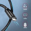 AXAGON BUCM2-CM30AB CHARGE cable USB-C <-> USB-C, 3m, Hi-Speed USB, PD 240W 5A, ALU, braid