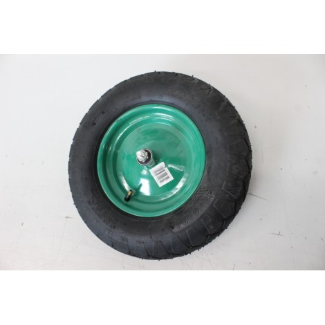 SALE OUT. WHEEL PNEU.400/METAL.BEARING+AXLE/4PR.GREEN*** | Geko MISSING VENT CAP