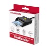 AXAGON CRE-SM3SD USB-A Smart card/ID card & SD/microSD/SIM card FlatReade