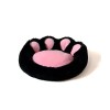 GO GIFT Dog and cat bed L - black-pink - 55x55 cm