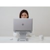 POUT Eyes3 Lift - Aluminium telescopic laptop stand, silver grey