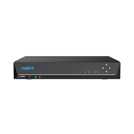 Reolink NVS8 - 8-Channel PoE NVR for 24/7 Recording, Support up to 16MP, 2TB HDD Built-in, Up to 12TB Storage Capacity, black