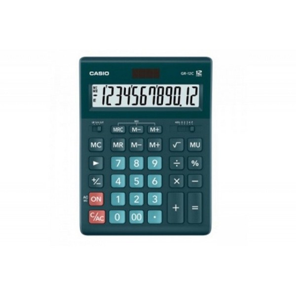 CASIO CALCULATOR OFFICE GR-12C-DG GREEN, 12-DIGIT ...