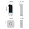 Wireless video doorbell OMAJIN OVD-01-EU White, Black