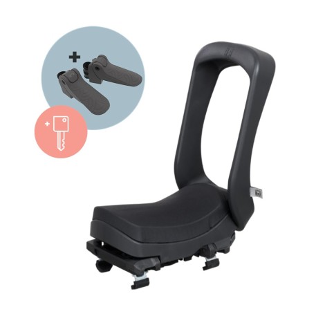 URBAN IKI Junior boot seat BLACK/BLACK SET key lock