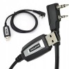 Baofeng USB cable for programming UV-5R 82 888S UV-S9 PLUS UV-13 16 17 21 radios with a K-type plug