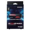 SSD|SAMSUNG|990 PRO with Heatsink|2TB|M.2|PCIE|NVMe|MLC|Write speed 6900 MBytes/sec|Read speed 7450 MBytes/sec|2.3mm|TBW 1200 TB|MTBF 1500000 hours|MZ-V9P2T0CW