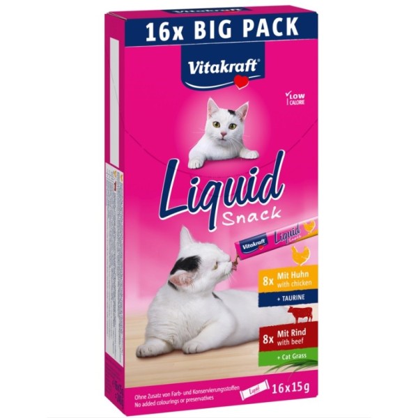 VITAKRAFT Cat Liquid-Snack with beef and ...