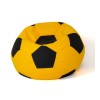 Soccer Sako bag pouffe yellow-black XXL 140 cm