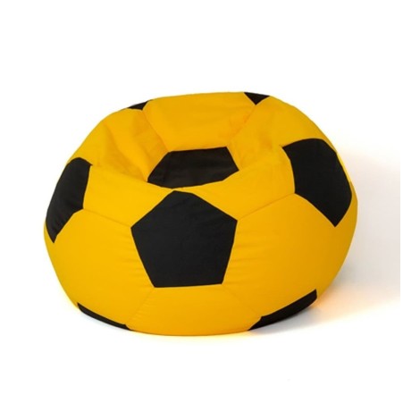 Soccer Sako bag pouffe yellow-black XXL 140 cm