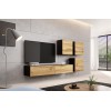 Cama TV Stand VIGO '180' 30/180/40 black/wotan oak