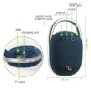 Techly ICASBL321BL portable speaker Mono portable speaker Blue 5 W