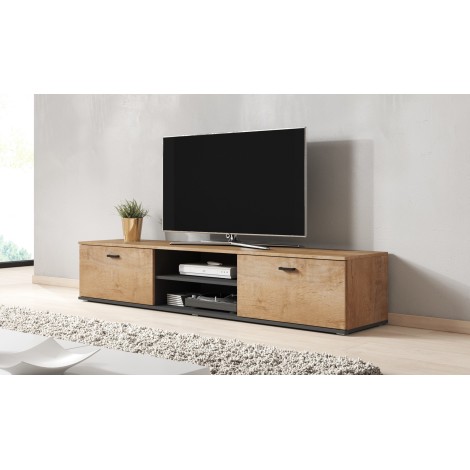 Cama TV stand SOHO 180 lefkas oak/black