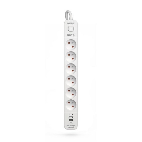 KERG power strip with circuit breaker-6 ...