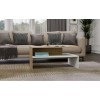 BOSTON artisan/white coffee table bench