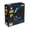 iBox X8 Headset Wired Head-band Gaming Black, Blue