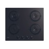 Candy Hob | CVW6BB | Gas on glass | Number of burners/cooking zones 4 | Knobs | Black