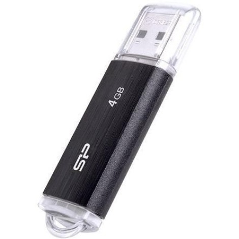 SILICON POWER Ultima U02 Pendrive USB flash drive 4 GB USB 2.0 (SP004GBUF2U02V1K) Black