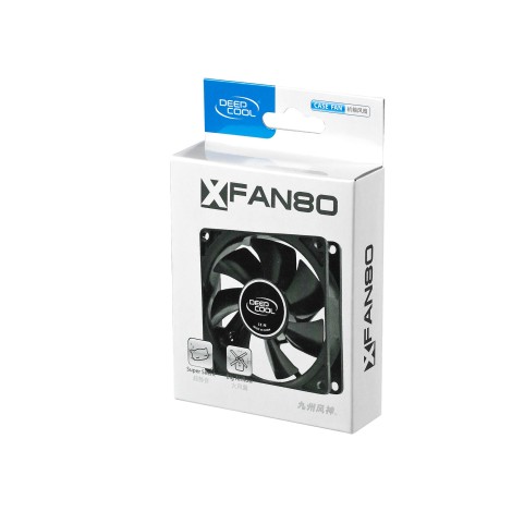 80mm case ventilation fan, 2 Pin; hydro bearing, | Deepcool