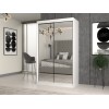 Topeshop IGA 120 BIEL A KPL bedroom wardrobe/closet 7 shelves 2 door(s) White