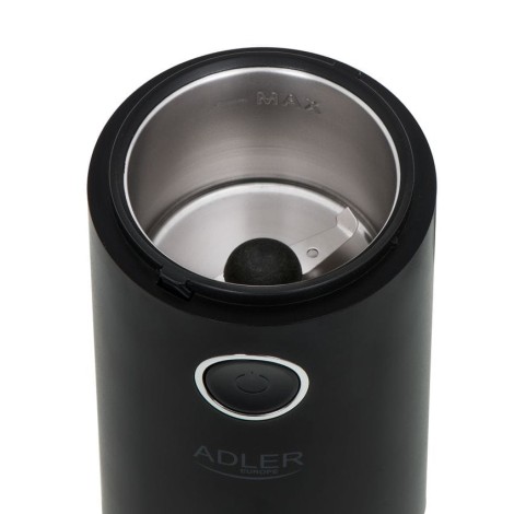 Adler | Coffee grinder | AD4446bs | 150 W | Coffee beans capacity 75 g | Lid safety switch | Black