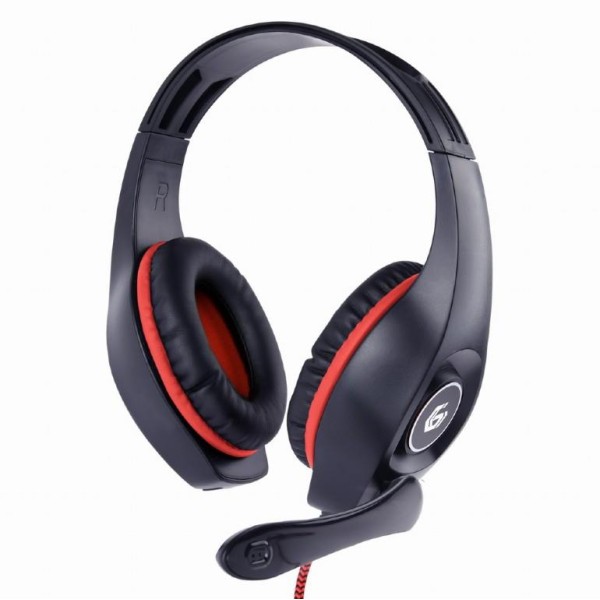 HEADSET GAMING/RED/BLACK GHS-05-R GEMBIRD