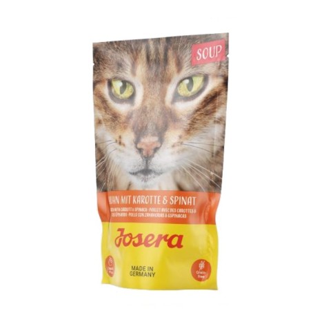 JOSERA Chicken soup with carrots and spinach - wet cat food - 70 g