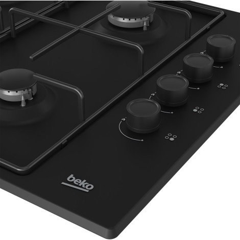 Beko HIBG64120SB hob Black Built-in 60 cm Gas 4 zone(s)