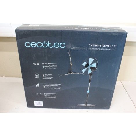 SALE OUT. Cecotec EnergySilence 510 Stand fan | Cecotec EnergySilence 510 | Stand Fan | DAMAGED PACKAGING | Diameter 40 cm | Number of speeds 3 | Oscillation | 40 W