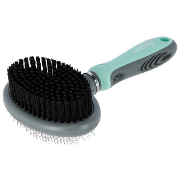 KERBL Double Brush with Soft Synthetic ...