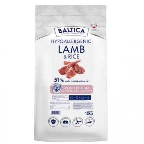 BALTICA NUTRACEUTIC Hypoallergenic Lamb & Rice L / XL   12kg