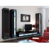 Cama Shelf unit VIGO NEW 180/40/30 black/black gloss