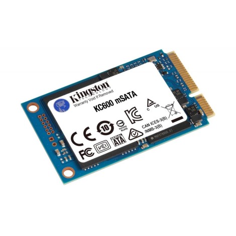 Kingston | KC600 | 512 GB | Solid-state drive interface mSATA | Read speed 550 MB/s | Write speed 520 MB/s