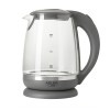 Adler | Kettle | AD 1286 | Standard | 2200 W | 2 L | Plastic/Glass | 360° rotational base | Grey/ transparent