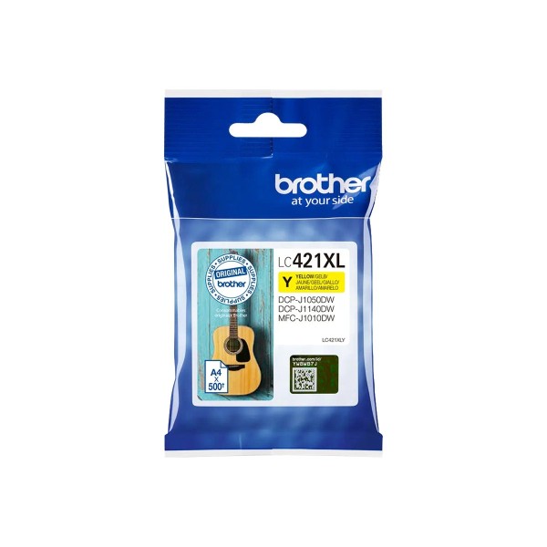 Brother LC421XLY Ink Cartridge, Yellow | ...