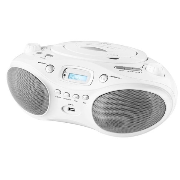 JVC Radio RD-E661W-DAB Boombox white