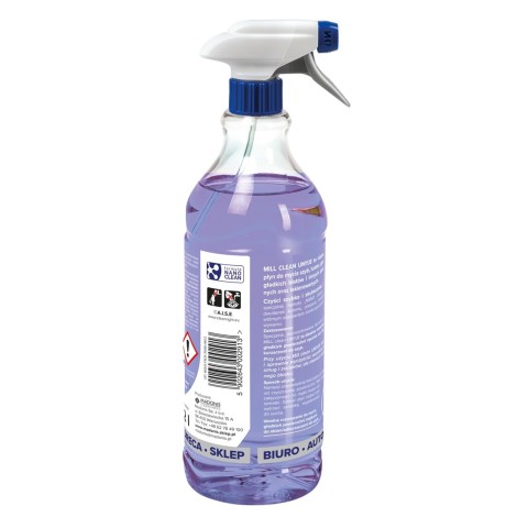 Mill Clean Wash liquid for cleaning windows, glass, mirrors, tiles with macchia fragrance 1.22 L