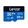 Lexar | Memory card | LMS0633032G-BNNNG | 32 GB | microSDHC | Flash memory class UHS-I Class 10 | Adapter