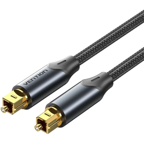 Kabel audio optyczny Vention w oplocie z aluminiowym złączem 10m czarny