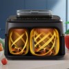Philips | Dual Basket Airfryer | NA551/00 5000 Series | Power 2750 W | Capacity 9 L | RapidAir Plus and Air Steam | Black