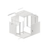 LANBERG Wall mount 19in 12U 600x600 grey