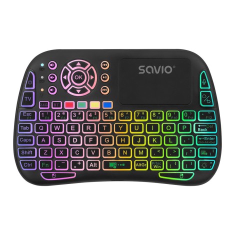 Savio SAVMKW-04 mobile device keyboard QWERTY US English USB Type-C Black