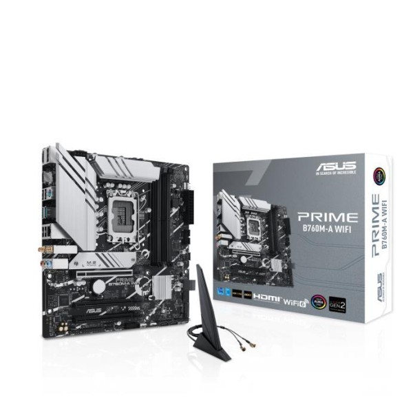 Mainboard|ASUS|Intel B760 Express|LGA1700|Micro-ATX|Memory DDR5|Memory slots 4|3xPCI-Express ...