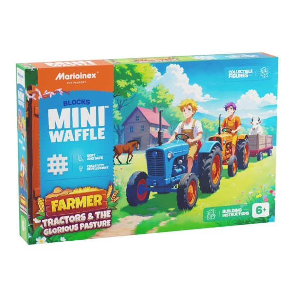MARIOINEX Mini Waffle Farmer Building Blocks ...