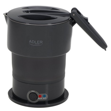 Adler Silicon Travel Kettle | AD 1377 | Travel Kettle | 600 W | 0.6 L | Silicon | Grey