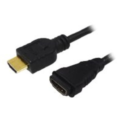 Logilink | HDMI Cable Type A Male - HDMI Type A Female | Black | HDMI Type A Female | HDMI Type A Male | HDMI to HDMI | 2 m